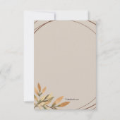 グレースフルリメンブランス悔やみや弔慰サンキューカード 招待状 (裏面)