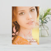 グレースフルリーフレットフォト招待状 招待状 (スタンド正面)