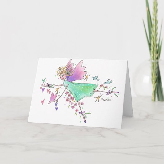 グレースフル踊りエンジェルイングリーンドレス  シーズンカード (正面)