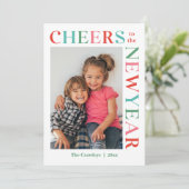 グレースフレーム編集可能カラーハッピーニューイヤーカード シーズンカード (スタンド正面)