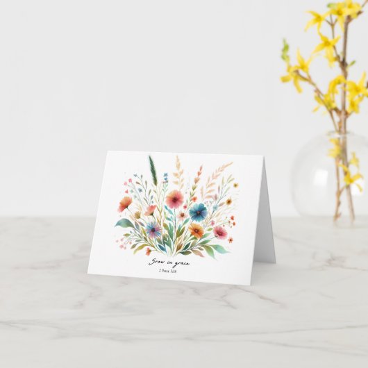 グレースフローラ カード (黄色い花)