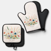 グレースフローラ 鍋つかみ&鍋敷きセット (正面/裏面)