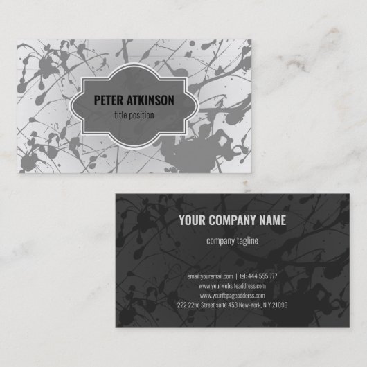 グレースプラッシュ 名刺 (正面/裏面)