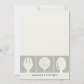 グレースプーンフォーク料理教室招待状テンプレート 招待状 (裏面)