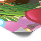 グレースベイ、プロビデンス諸島、タークス、カイコス旅行 ポスター (角)