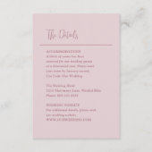 グレースミュートされたピモダンッ結婚ク エンクロージャーカード (正面)