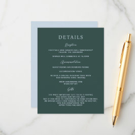 グレースモダンボタニカル結婚ミストエンクロージャカード エンクロージャーカード