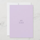 グレースモダン薄紫結婚ズ 招待状 (裏面)