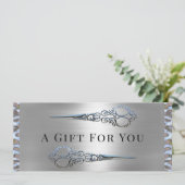 グレースモンローダブルシザーズギフト券 案内状 (スタンド正面)