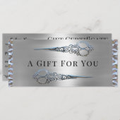 グレースモンローダブルシザーズギフト券 案内状 (正面/裏面)