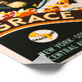 グレースラインヴィンテージ旅行 ポスター (角)