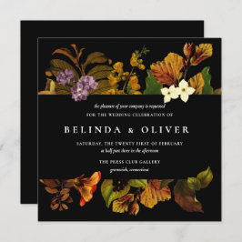 グレースヴィンテージダークスクエア結婚式招待状 招待状