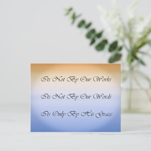 グレース感動的引用文はがき ポストカード (スタンド正面)