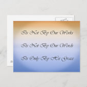 グレース感動的引用文はがき ポストカード (正面/裏面)