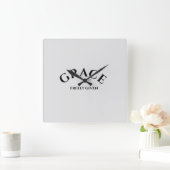 グレース時計 スクエア壁時計 (ホーム)