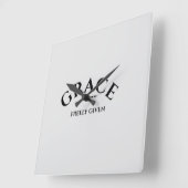 グレース時計 スクエア壁時計 (傾斜)