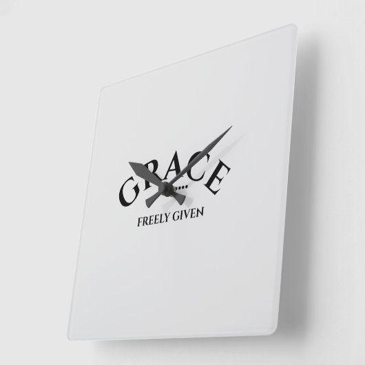 グレース時計 スクエア壁時計 (傾斜)