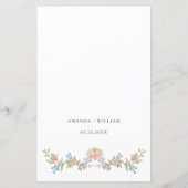 グレース華美パステル赤面フローラ結婚ズメニュー (裏面)