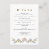 グレース華美パステル赤面フローラ結婚ズ詳細 エンクロージャーカード (正面)