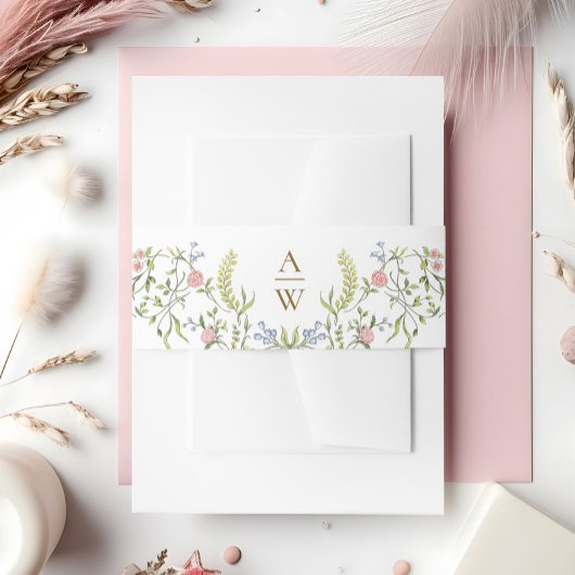 グレース華美パステル赤面フローラ結婚ズ 招待状ベリーバンド