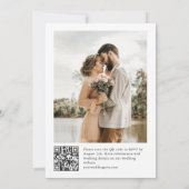 グレース華美パステル赤面結婚フローラの写真 招待状 (裏面)