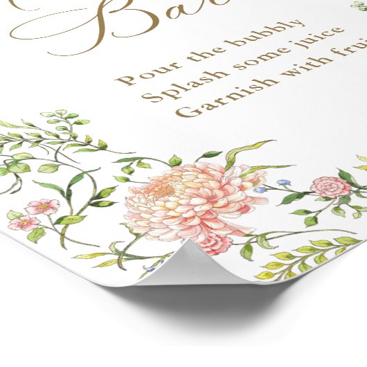 グレース華美フローラミモサバーサイン ポスター (角)