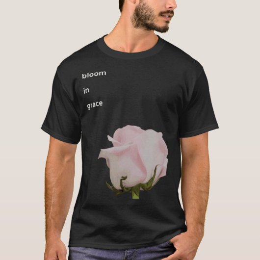 グレース開花新しい開始の楽観的なパワーフロー Tシャツ (正面)