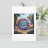 グレース開花」フローラ引用文ポスター – Growth & H サンキューカード (スタンド正面)