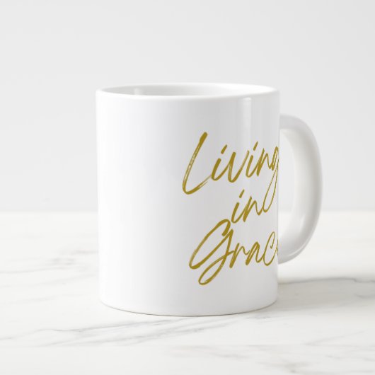 グレース20 ozジャンボマグに住む ジャンボコーヒーマグカップ (正面右)