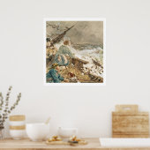 グレース・ダーリンと彼女の救父親は難破船になった ポスター (キッチン)