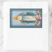 グレース・ピンク・ローゼスの我々の女性 長方形シール (バッグ)