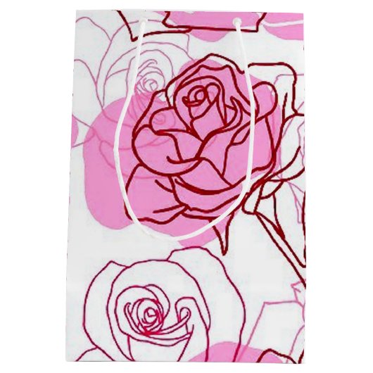 グレース&感謝ピンクローゼス抱き枕 ミディアムペーパーバッグ (裏面)