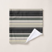 グレーズとグリーンストライプズ バスタオルセット (ウォッシュタオル)