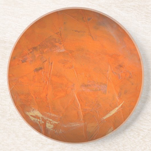 グレーズドテラコッタフェイク仕上げ コースター (正面)