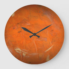 グレーズドテラコッタフェイク仕上げ ラージ壁時計