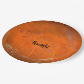 グレーズドテラコッタ感謝フル ペーパープレート (アングル)