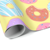 グレーズドントエステティックバースデーパーティードフードテーマ ラッピングペーパー (ロールコーナー)