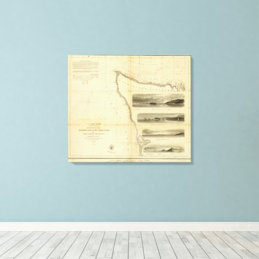 グレーズハーバーアドミラルティインレット キャンバスプリント (インサイチュ (ウッドフロア))