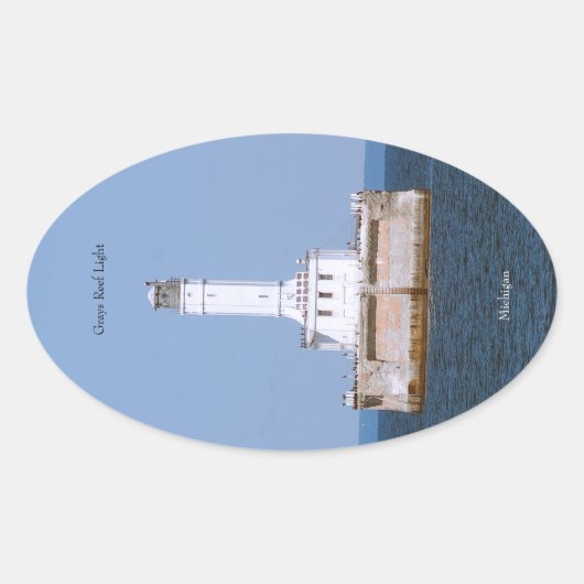 グレーズリーフライトシール 楕円形シール (正面)