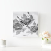 グレーズ スクエア壁時計 (ホーム)