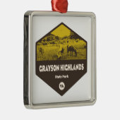 グレーソンハイランズ州パークヴァージニア メタルオーナメント (右)
