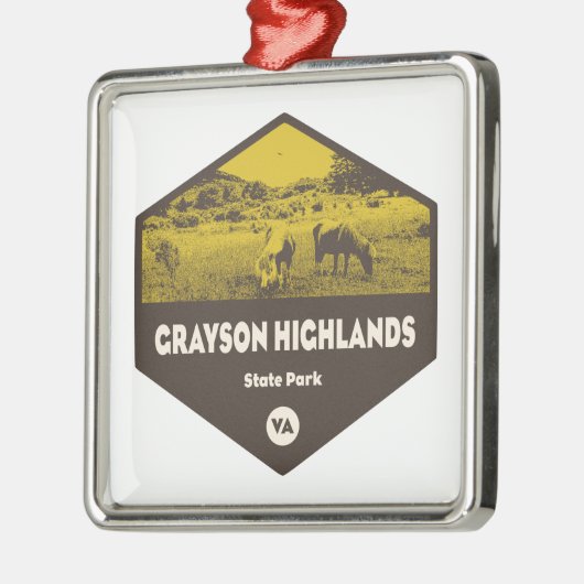 グレーソンハイランズ州パークヴァージニア メタルオーナメント (左)