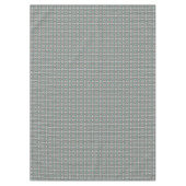 グレータウペアクアターコイズティール（緑がかった色）ブルートライバルアート テーブルクロス (正面)