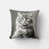 グレータブビーキャット クッション (正面)