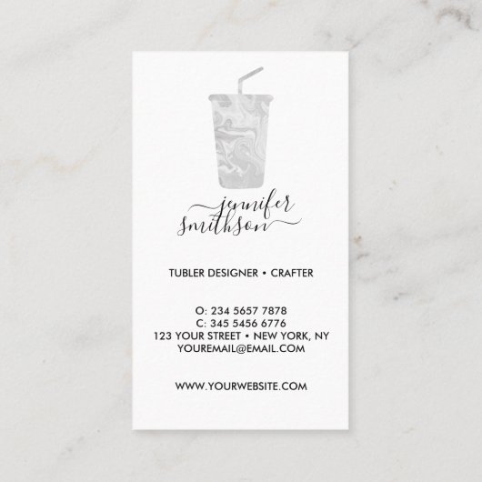 グレータンブラ気にー命令オンブレビニル 名刺 (裏面)