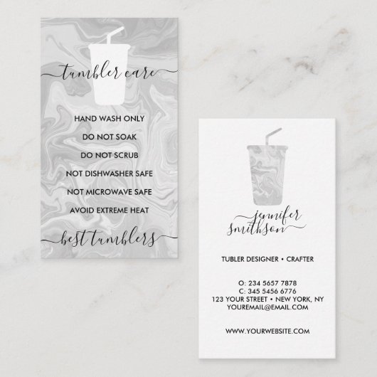 グレータンブラ気にー命令オンブレビニル 名刺 (正面/裏面)