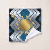 グレーターコイズ南西部金ゴールドココペリ バスタオルセット (ウォッシュタオル)