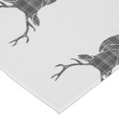 グレータータンチェックスタグヘッドアントラー素朴 ショートテーブルランナー (コーナー)