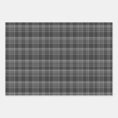 グレータータンチェックスタグヘッドアントラ素朴ー ラッピングペーパーシート (正面2)