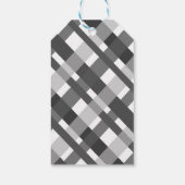 グレータータンチェックパープルフローラメリークリスマス ギフトタグ (裏面)